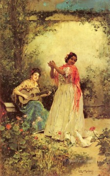  mundo Pintura - Bella y Canto dama realista Raimundo de Madrazo y Garreta